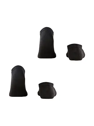 BURLINGTON | Chaussettes sneaker homme EVERYDAY, lot de 2, tailles 40-46, marine | schwarz
